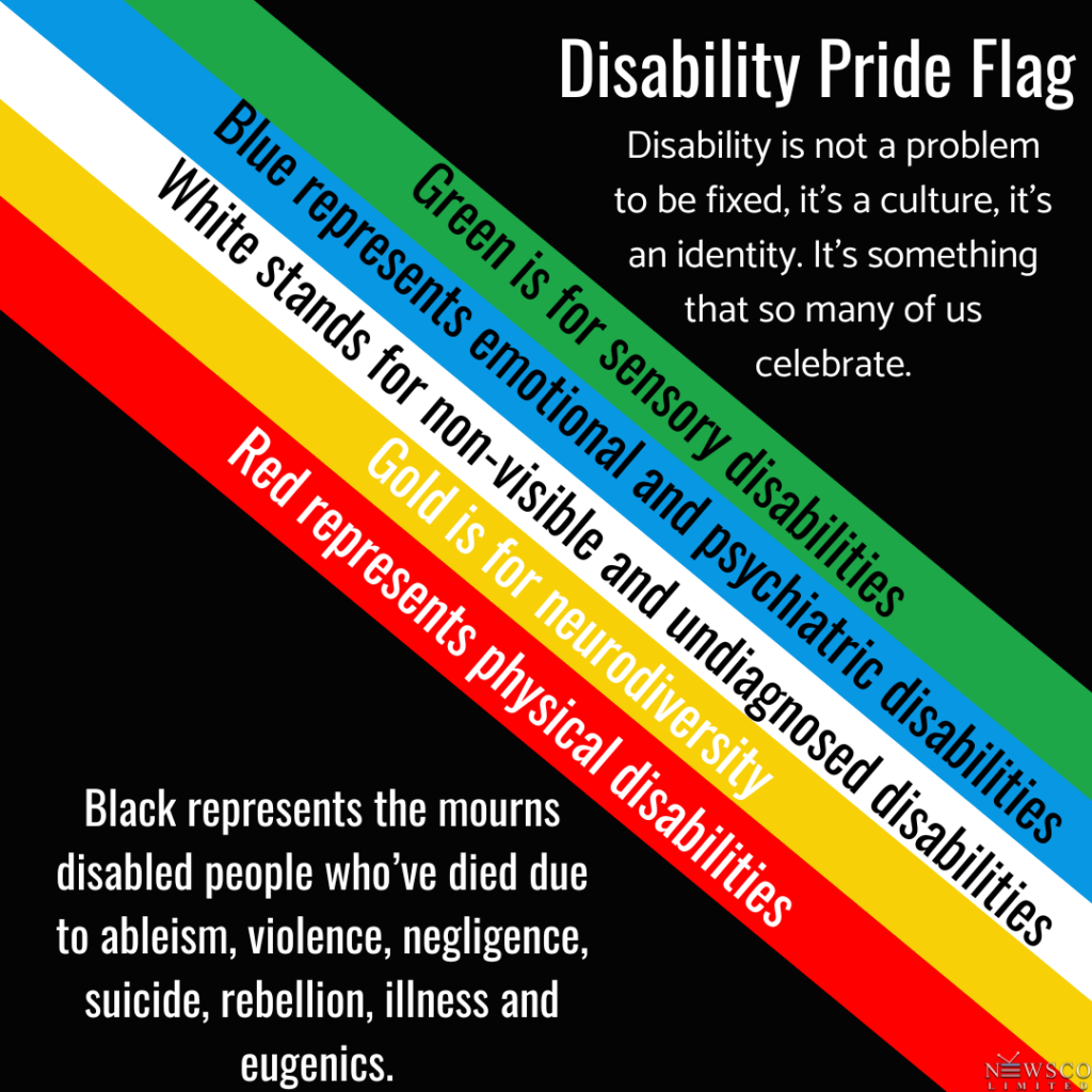 Conscious Conversations: Understanding the colours of the Disability Pride Flag